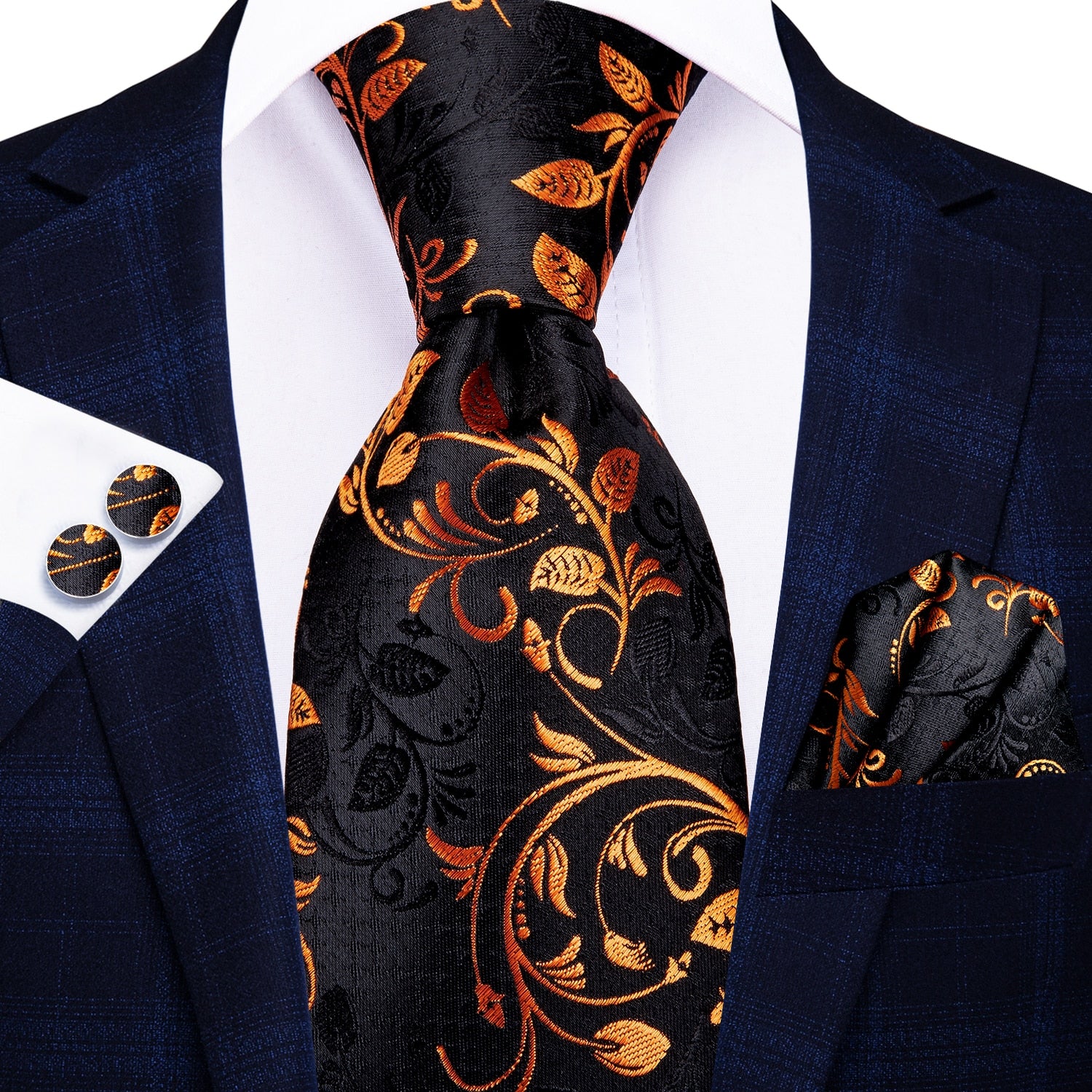 Hi-Tie Blue Business Solid 100% Silk Men's Tie NeckTie 8.5cm Ties for Men Formal Luxury Wedding High Quality Gravata - Image 14