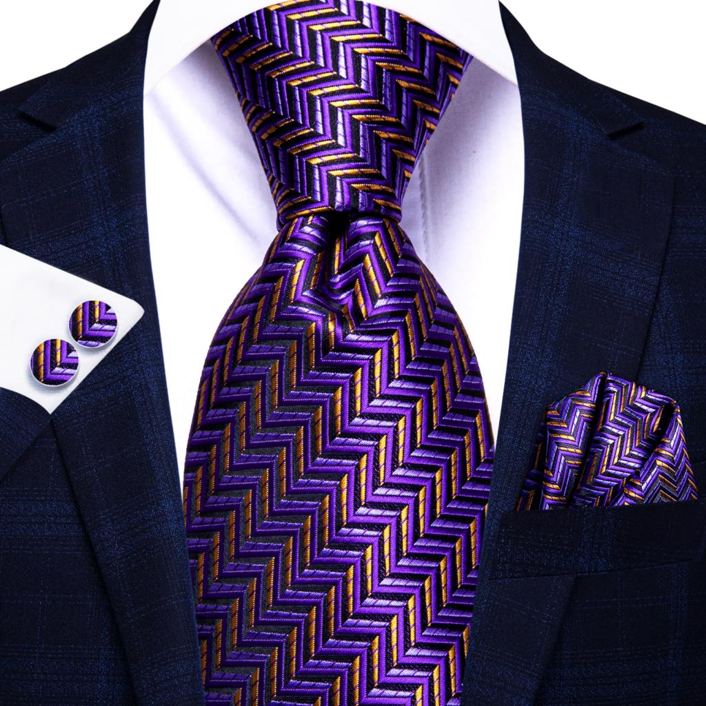Hi-Tie Blue Business Solid 100% Silk Men's Tie NeckTie 8.5cm Ties for Men Formal Luxury Wedding High Quality Gravata - Image 2