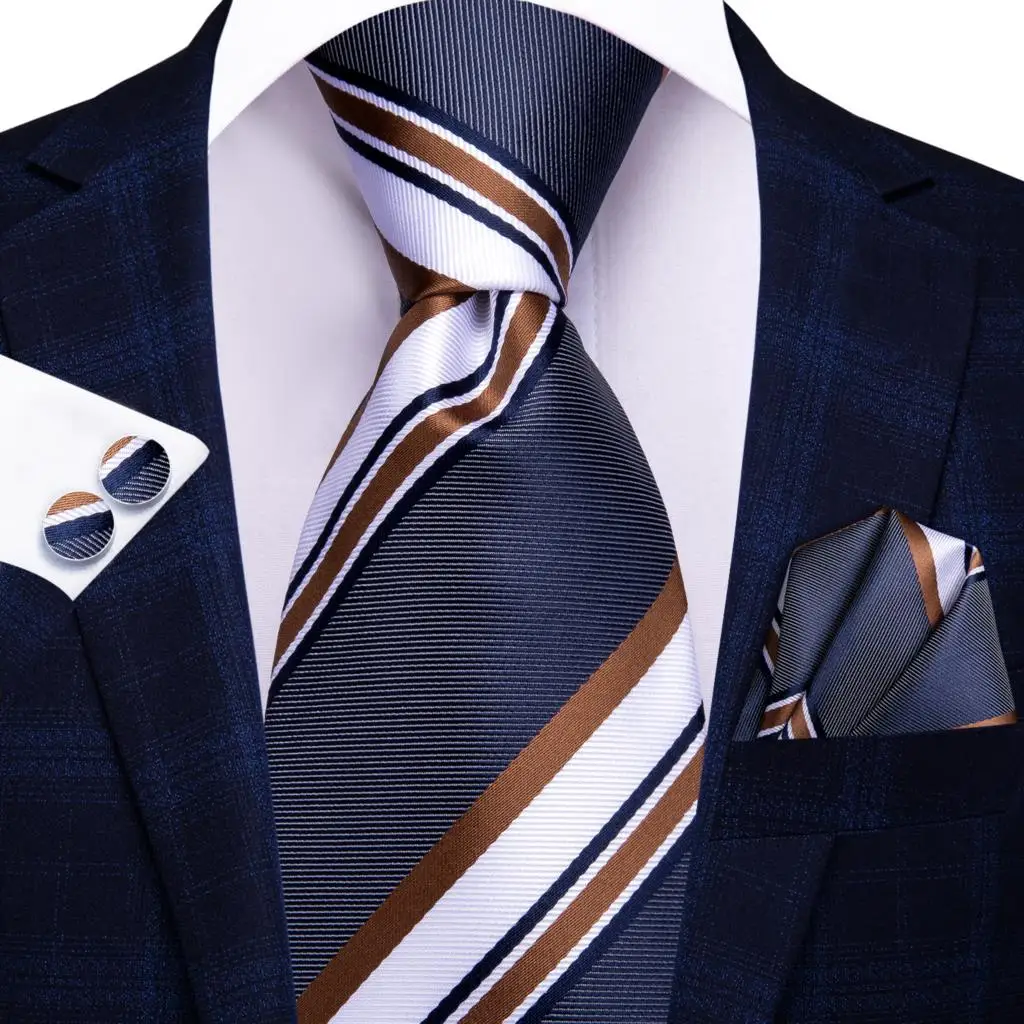 Hi-Tie Blue Business Solid 100% Silk Men's Tie NeckTie 8.5cm Ties for Men Formal Luxury Wedding High Quality Gravata - Image 10