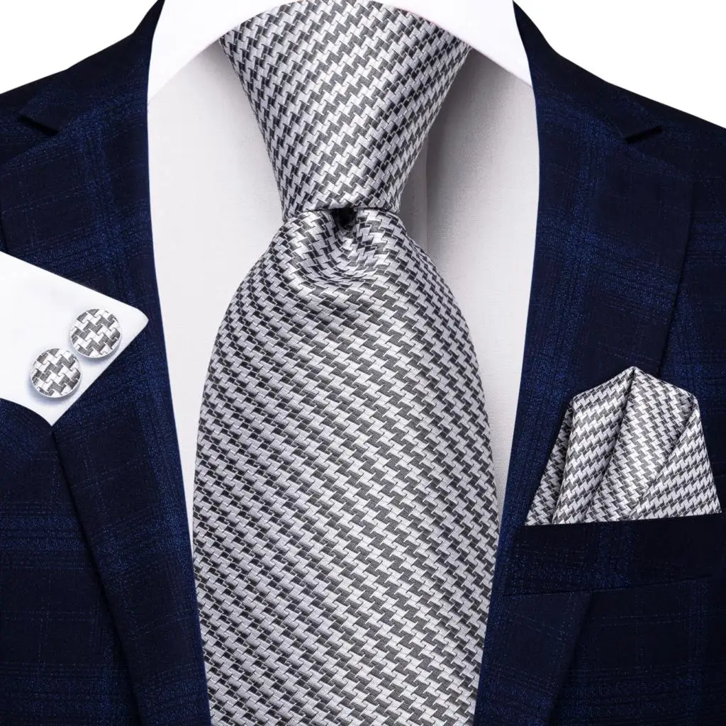 Hi-Tie Champagne Floral Paisley Silk Elegant Tie For Men Groom Wedding Men Necktie Pocket Square Cufflink Accessory Wholesale - Image 51
