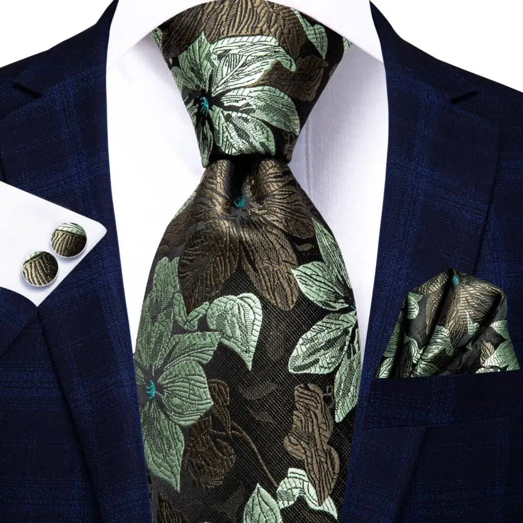 Hi-Tie Peacock Blue Novelty Design Silk Wedding Tie For Men Hanky Cufflinks Gift Mens Necktie Set Business Party Dropshipping - Image 58