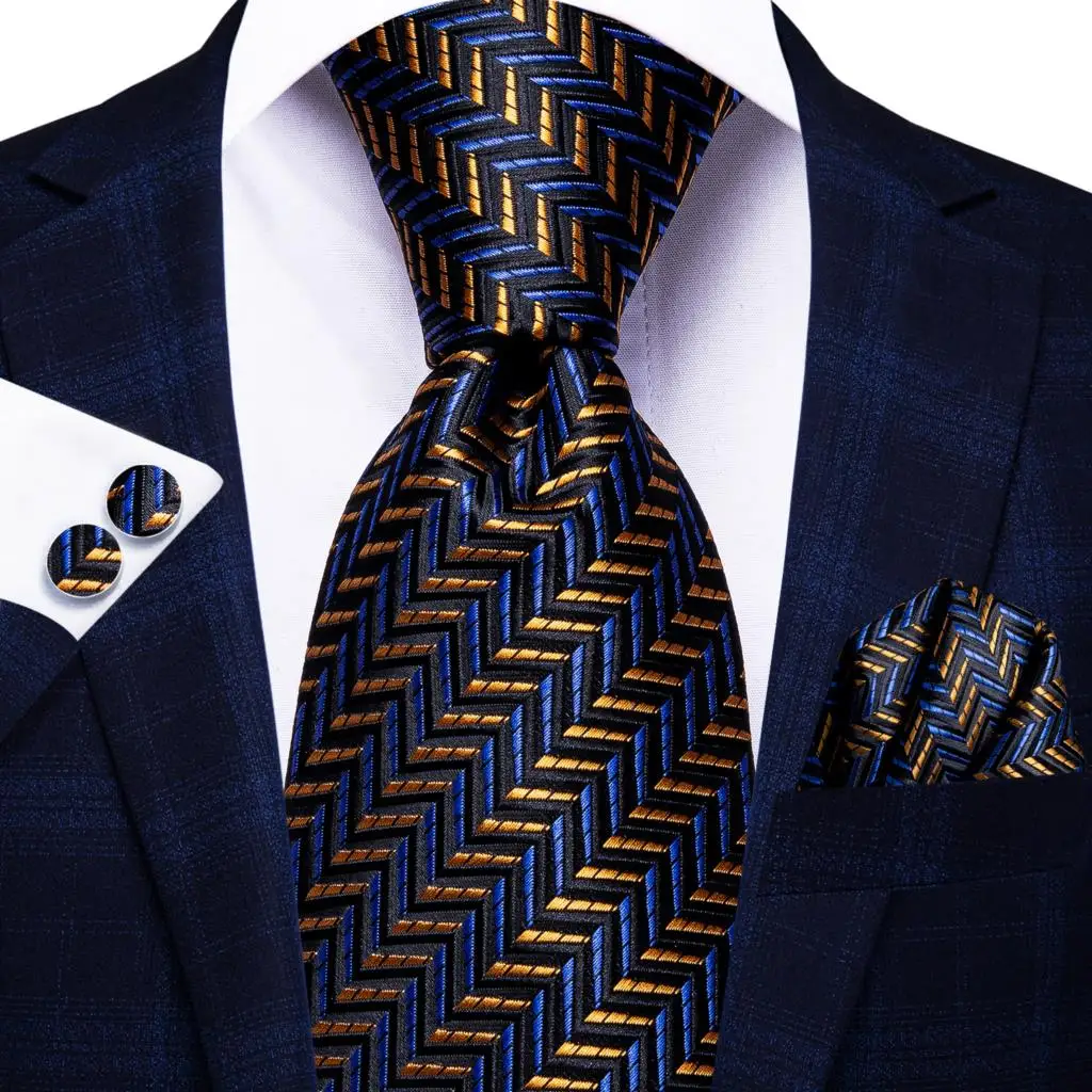 Hi-Tie Peacock Blue Novelty Design Silk Wedding Tie For Men Hanky Cufflinks Gift Mens Necktie Set Business Party Dropshipping - Image 72