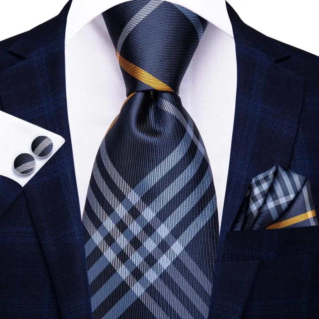 Hi-Tie Peacock Blue Novelty Design Silk Wedding Tie For Men Hanky Cufflinks Gift Mens Necktie Set Business Party Dropshipping - Image 88