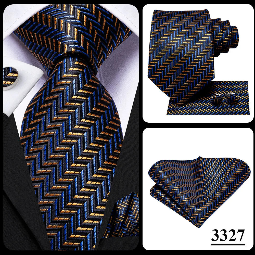 Hi-Tie Peacock Blue Novelty Design Silk Wedding Tie For Men Hanky Cufflinks Gift Mens Necktie Set Business Party Dropshipping - Image 24
