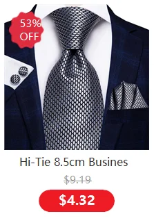 Hi-Tie Peacock Blue Novelty Design Silk Wedding Tie For Men Hanky Cufflinks Gift Mens Necktie Set Business Party Dropshipping - Image 9