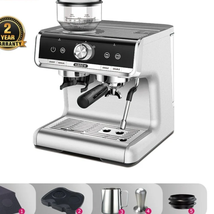 HiBREW  Barista Pro 19Bar Bean to Espresso,Cafetera  Commercial Level Coffee Machine with Full Kit for Cafe Hotel Restaurant H7 - Image 2