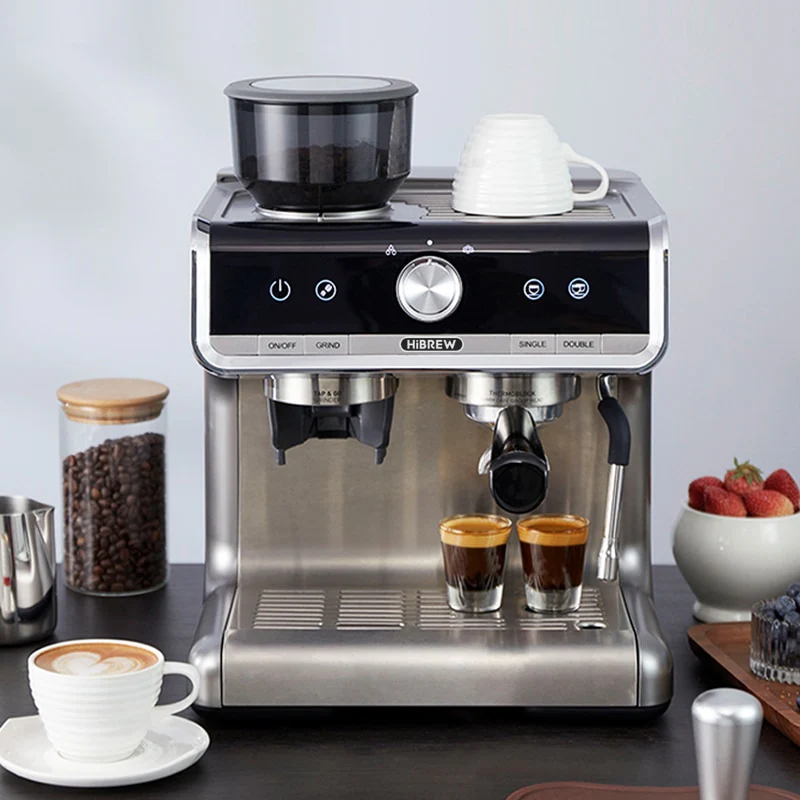 HiBREW  Barista Pro 19Bar Bean to Espresso,Cafetera  Commercial Level Coffee Machine with Full Kit for Cafe Hotel Restaurant H7 - Image 6