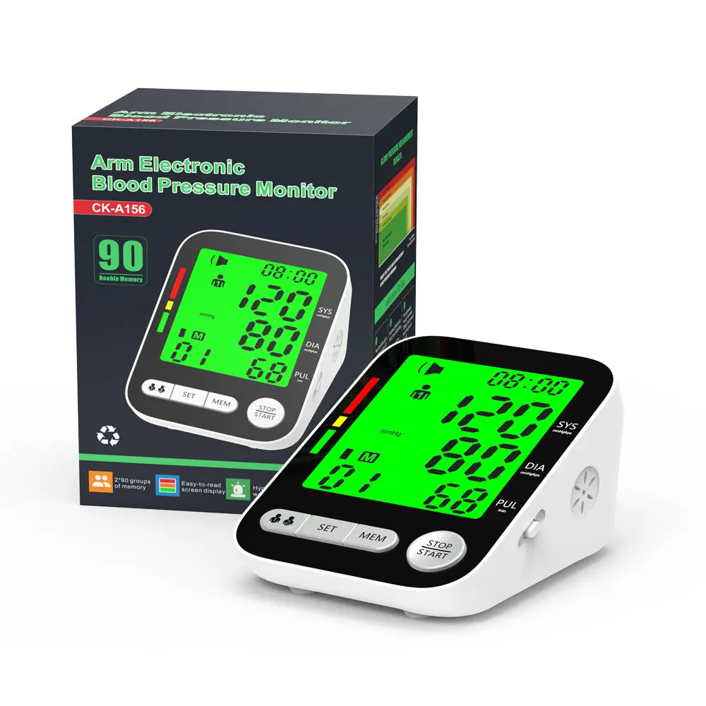 High Accurate Rechargeable Digital Sphygmomanometer Bp Monitors Electronic Tonometer Arm Cuff Blood Pressure Monitor Talking BPM - Image 5