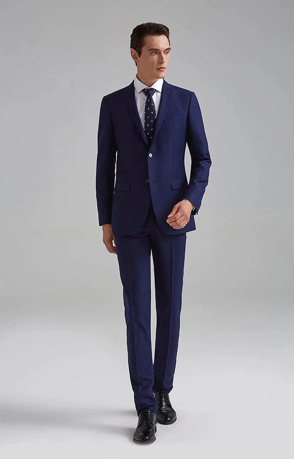 High-End Suits Men Suit 3 Pieces Slim Fit, Navy Blue Groomsmen Suit Business Suit for Men 2 Buttons Prom Tuxedo 3XL/4842 - Image 6