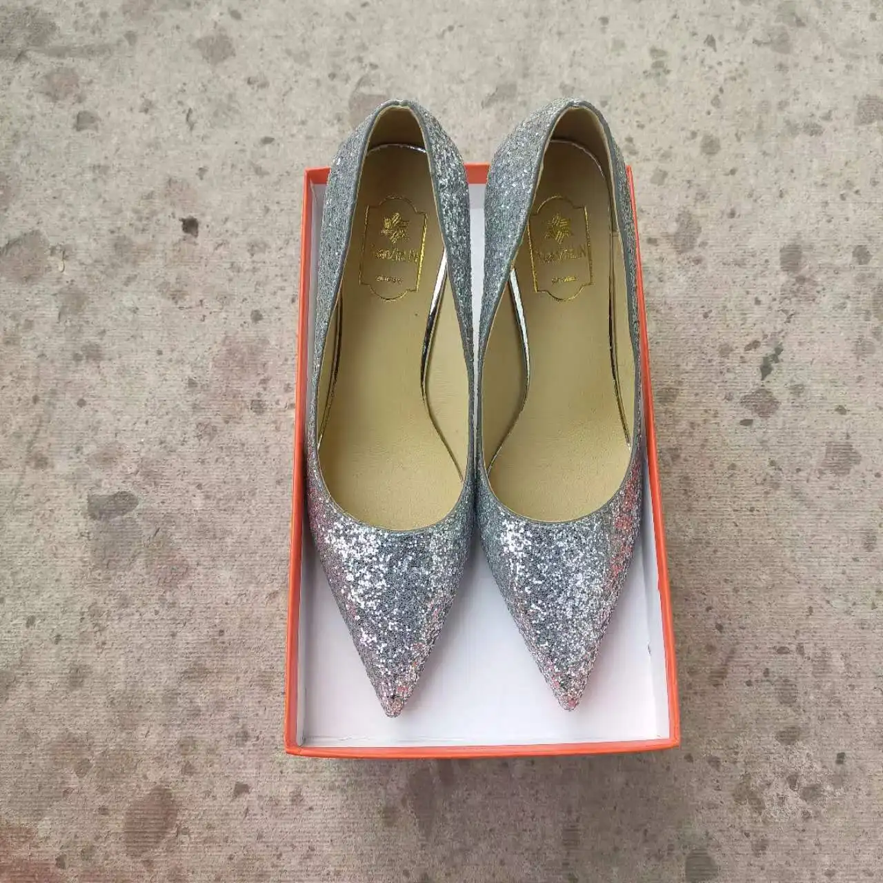 High Heels Women Wedding Shoes Bride Gold Heels Luxury Designer Elegant Party Sandals Dress Strip Pole Dance Sexy Silver Heels - Image 3