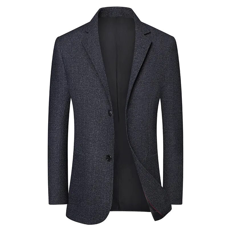 High Quality Blazer Men's British Style Job Interview Elegant Business Fashion High-end Simple Casual Gentleman Suit Jacket - Image 10