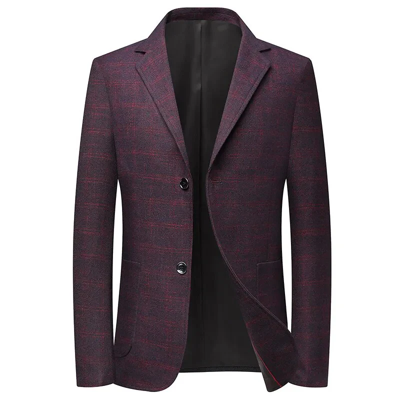 High Quality Blazer Men's British Style Job Interview Elegant Business Fashion High-end Simple Casual Gentleman Suit Jacket - Image 12