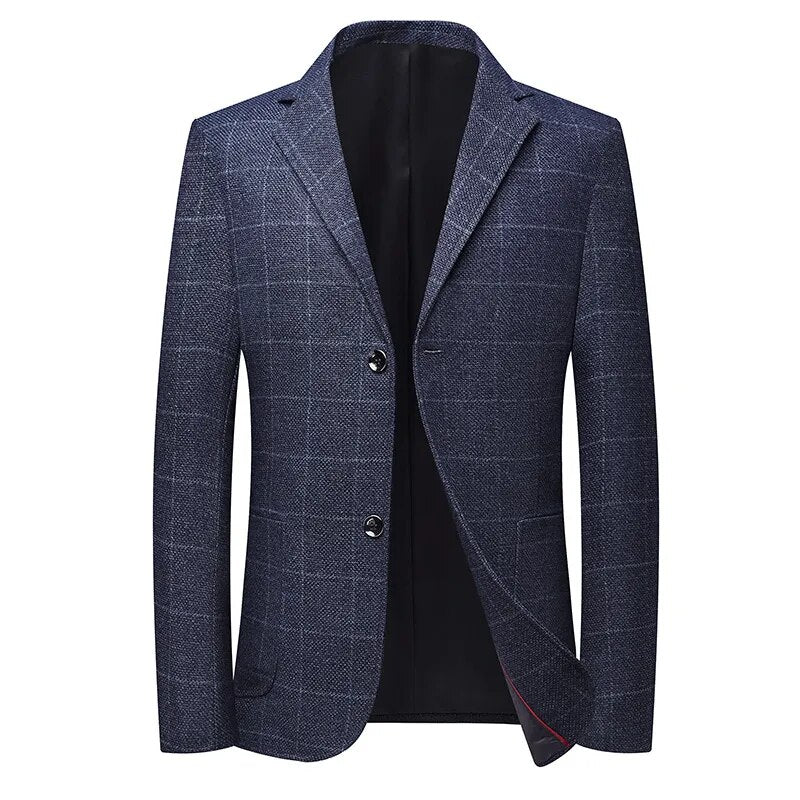 High Quality Blazer Men's British Style Job Interview Elegant Business Fashion High-end Simple Casual Gentleman Suit Jacket - Image 13