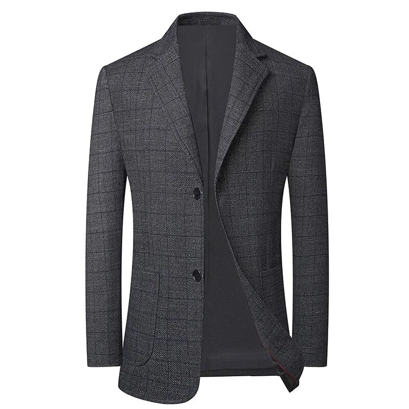 High Quality Blazer Men's British Style Job Interview Elegant Business Fashion High-end Simple Casual Gentleman Suit Jacket - Image 15