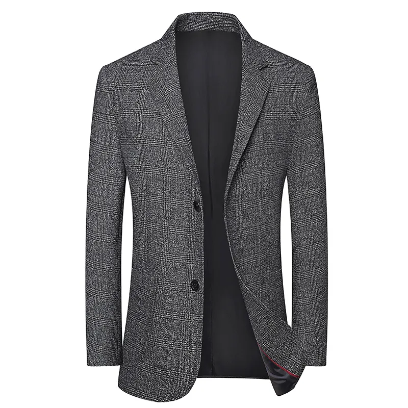 High Quality Blazer Men's British Style Job Interview Elegant Business Fashion High-end Simple Casual Gentleman Suit Jacket - Image 3