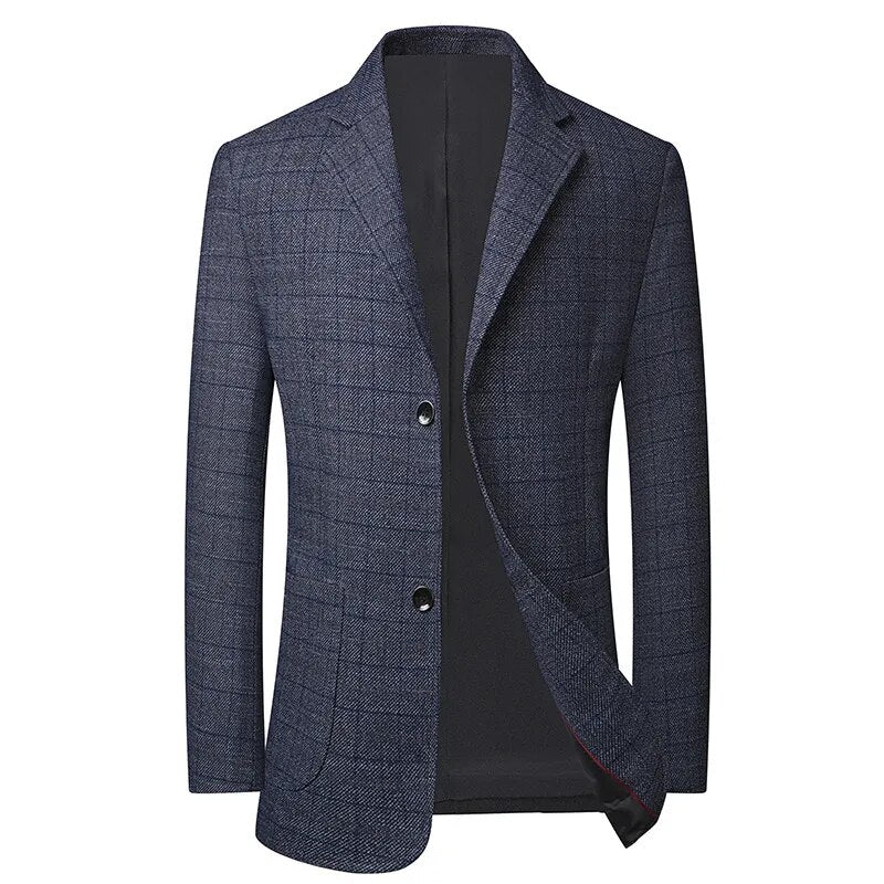High Quality Blazer Men's British Style Job Interview Elegant Business Fashion High-end Simple Casual Gentleman Suit Jacket - Image 6