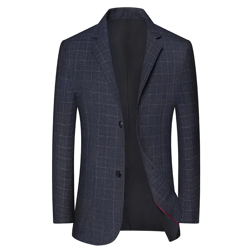 High Quality Blazer Men's British Style Job Interview Elegant Business Fashion High-end Simple Casual Gentleman Suit Jacket - Image 8