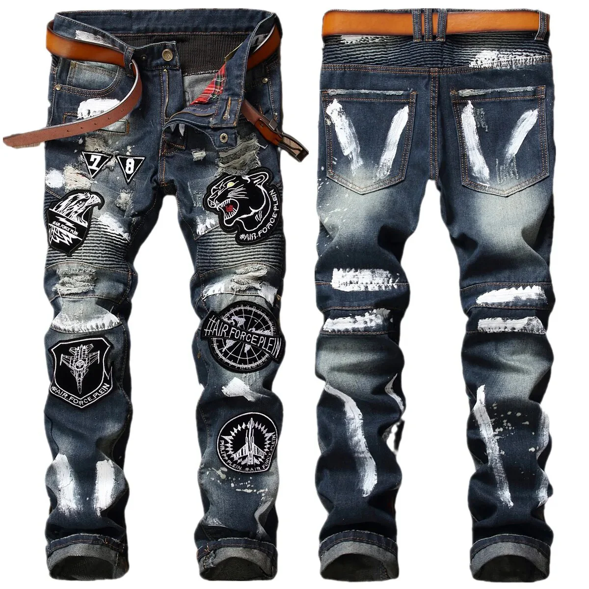 High Quality Brand Men Jeans 2023 New Fashion Casual Business Vintage Streetwear Male Denin Pants Hip Hop Youth Cargo Pants Men - Image 3