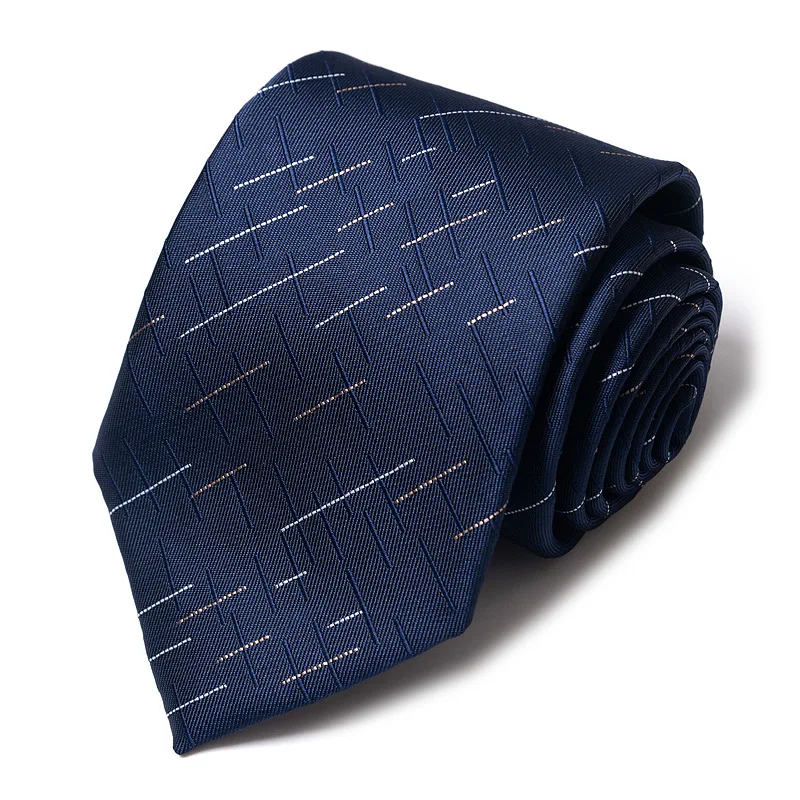 High-quality Wedding Ties For Men Fashion New Style Blue Strip Print Neckties Daily Office Apparel Accessories Gift For Man - Image 17