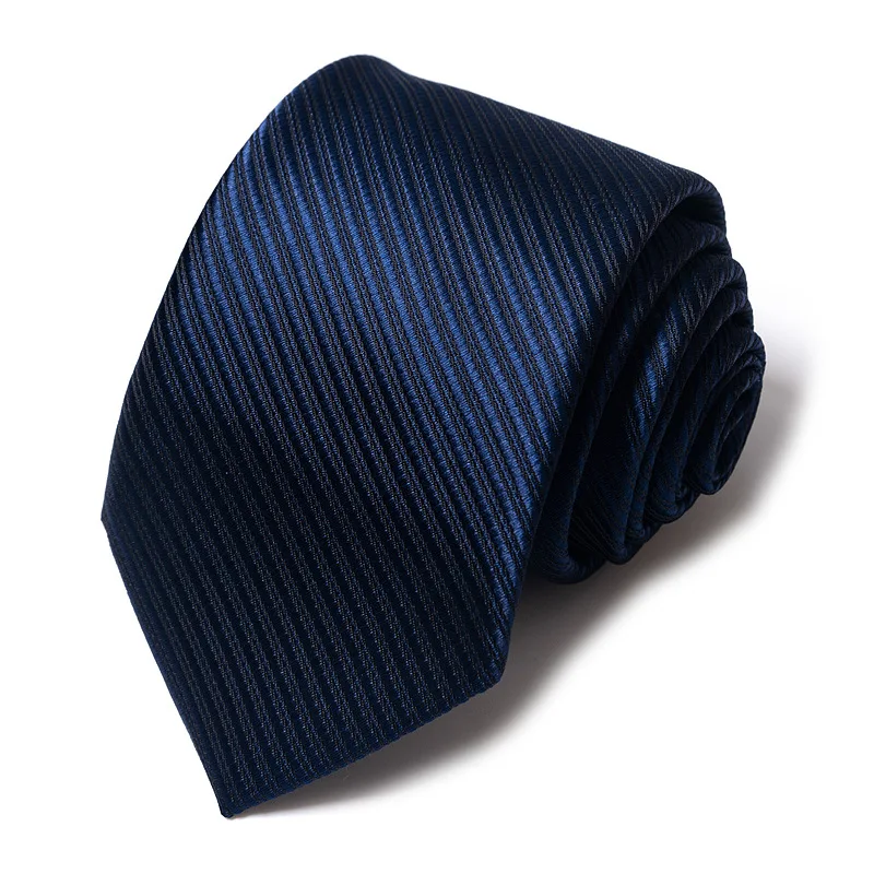 High-quality Wedding Ties For Men Fashion New Style Blue Strip Print Neckties Daily Office Apparel Accessories Gift For Man - Image 2