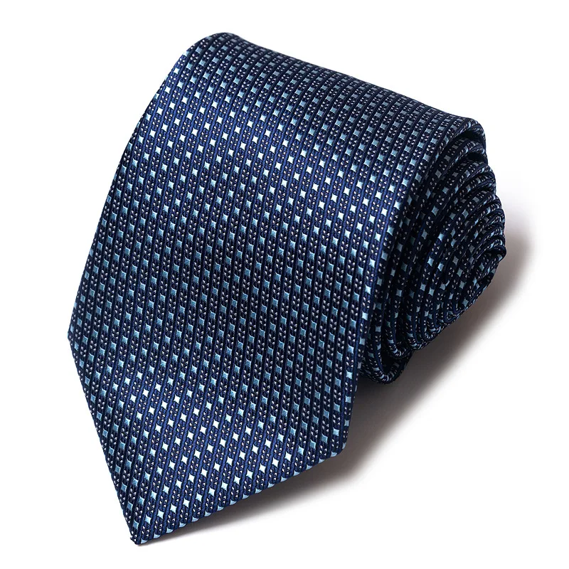 High-quality Wedding Ties For Men Fashion New Style Blue Strip Print Neckties Daily Office Apparel Accessories Gift For Man - Image 24