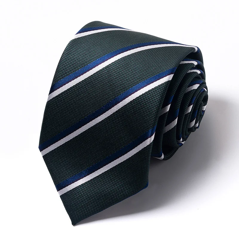 High-quality Wedding Ties For Men Fashion New Style Blue Strip Print Neckties Daily Office Apparel Accessories Gift For Man - Image 58