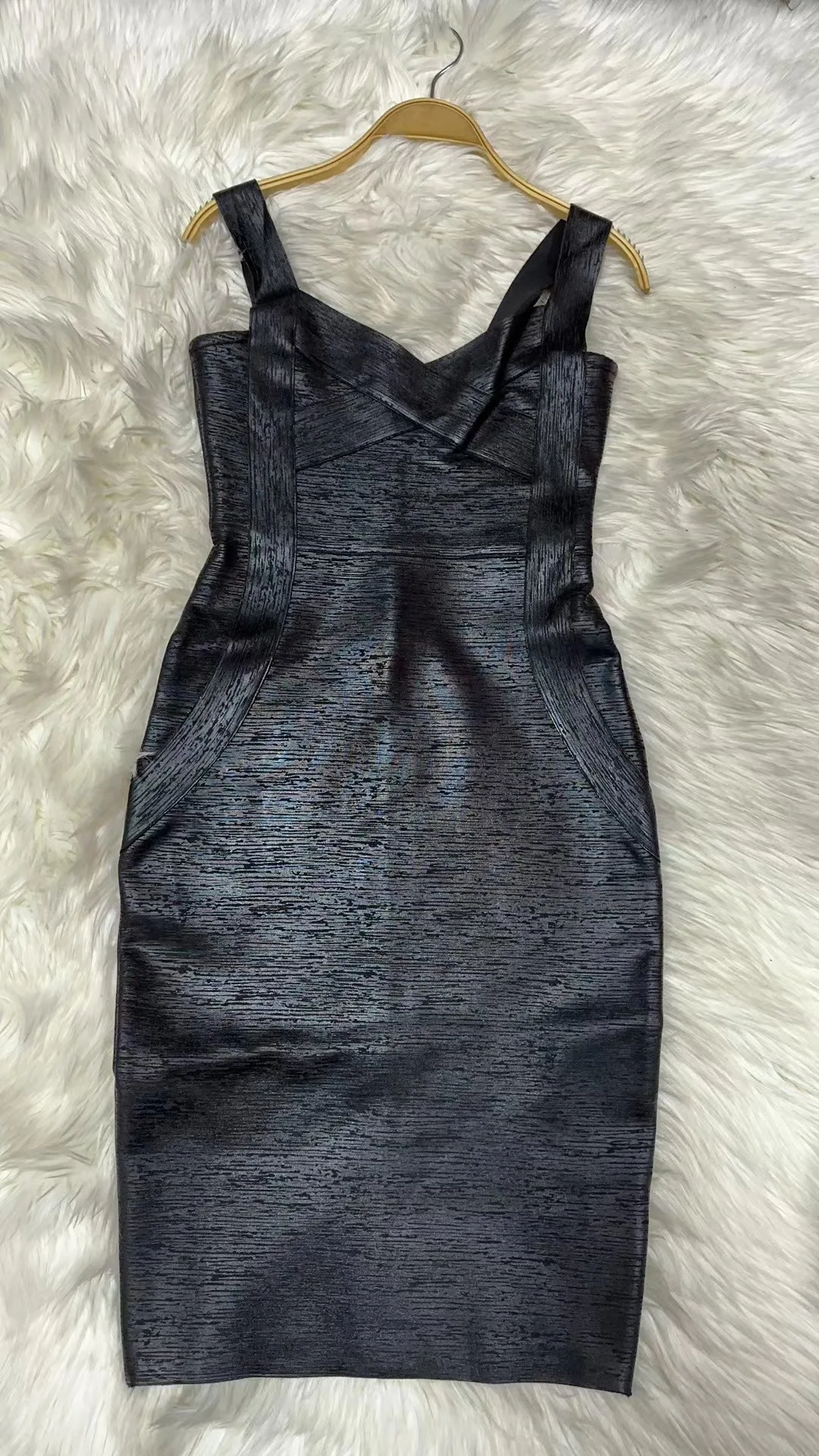 High Quality Women Sleeveless Rayon Bandage Dress Celebrity Elegant Green Purple Pink Bodycon Cocktail Party Dress Vestidos - Image 14