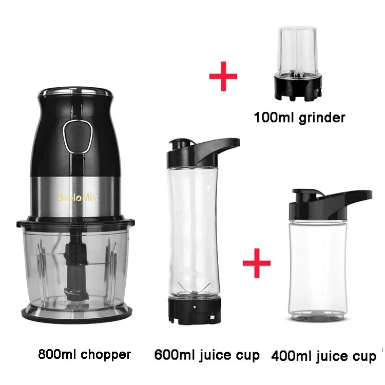 High Speed Multi Function 500W Food Processor Meat Grinder Portable Personal Mini Blender Mixer Juicer Dry Grinder 800ml Chopper - Image 10