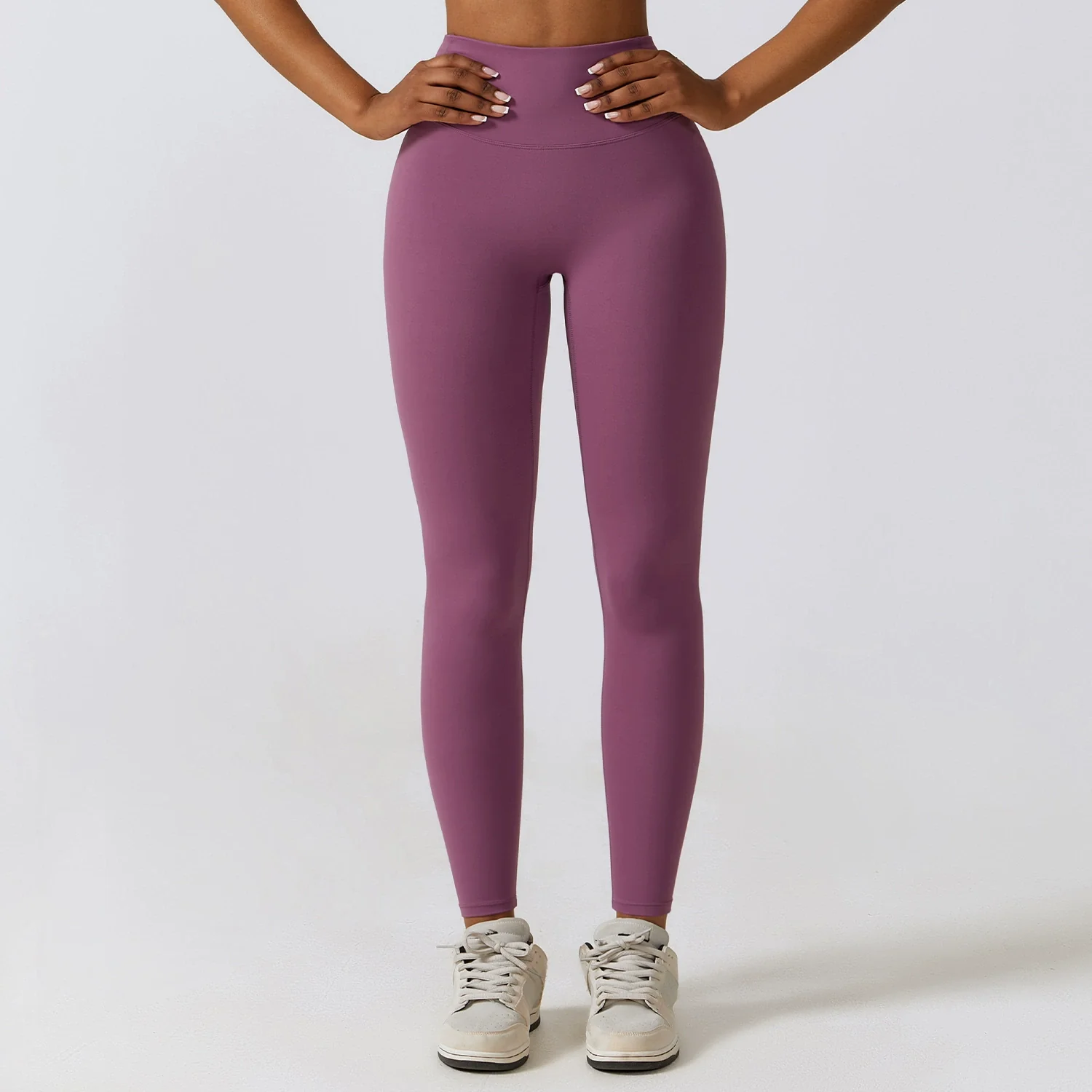 High Waist Nude Feel Slim Fit Fitness Pants Hip Lifting Sports Pants Yoga Pants Women's Outwear Running Cropped Pants Quick-Drying Pants - Image 13
