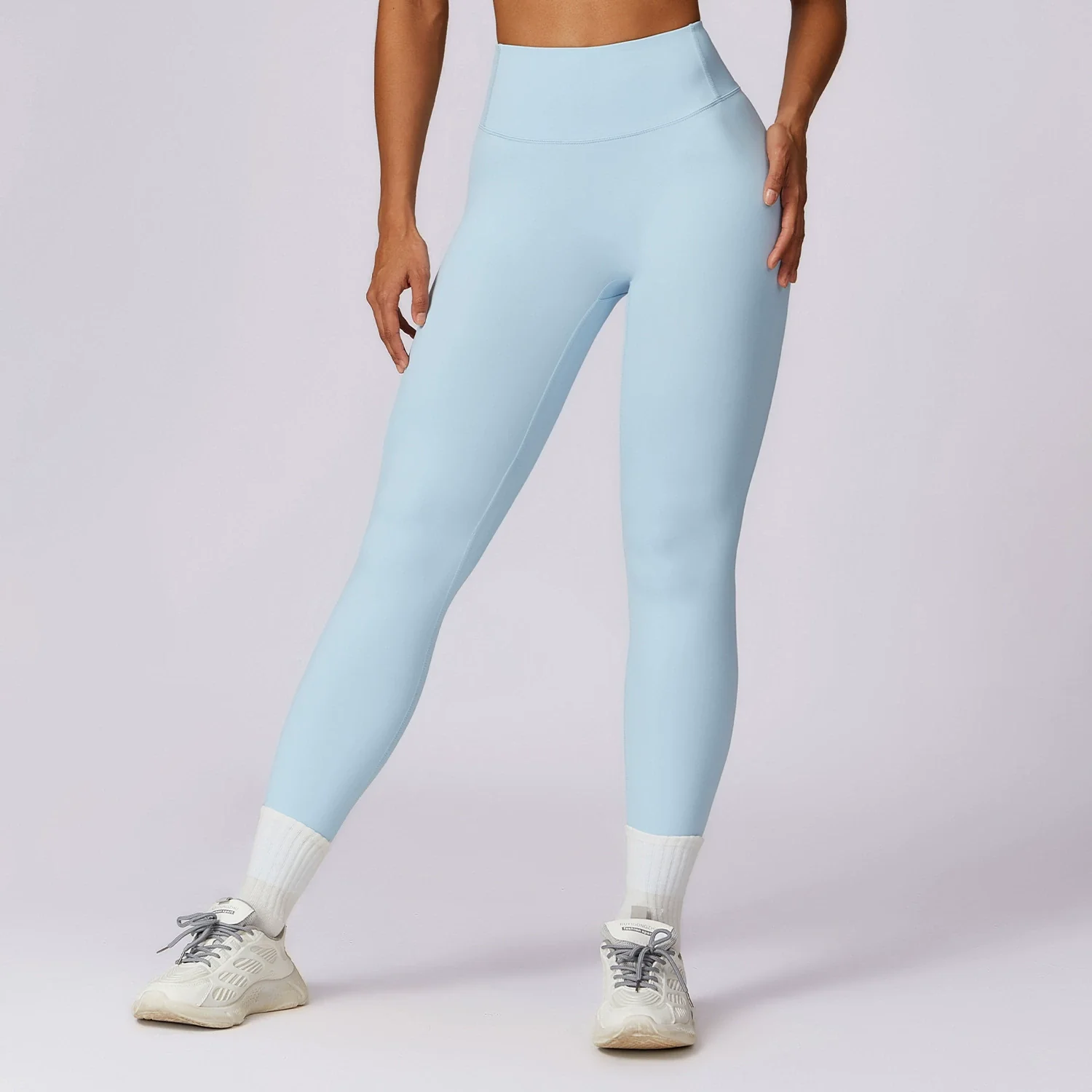 High Waist Nude Feel Slim Fit Fitness Pants Hip Lifting Sports Pants Yoga Pants Women's Outwear Running Cropped Pants Quick-Drying Pants - Image 14