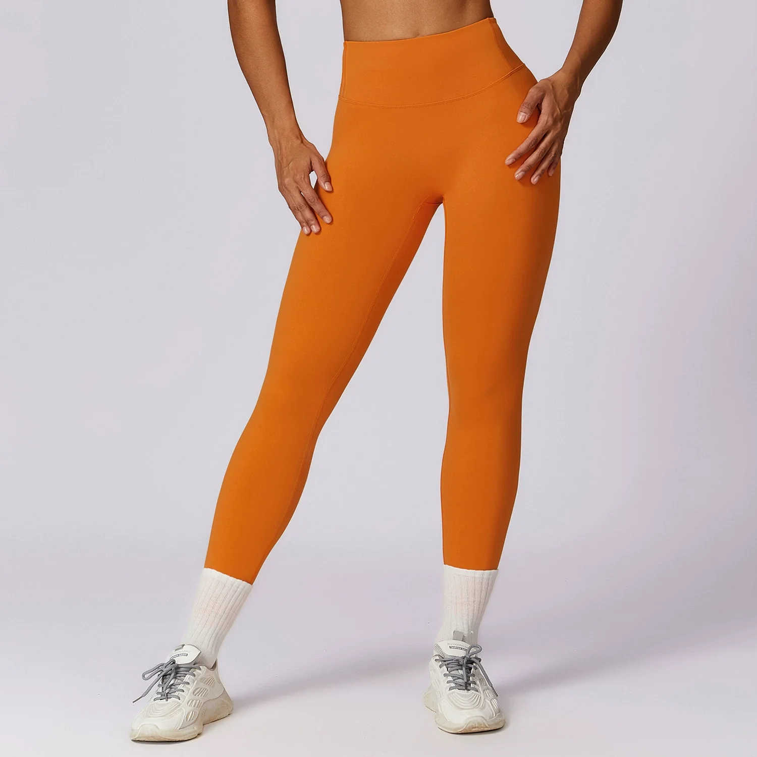High Waist Nude Feel Slim Fit Fitness Pants Hip Lifting Sports Pants Yoga Pants Women's Outwear Running Cropped Pants Quick-Drying Pants - Image 16