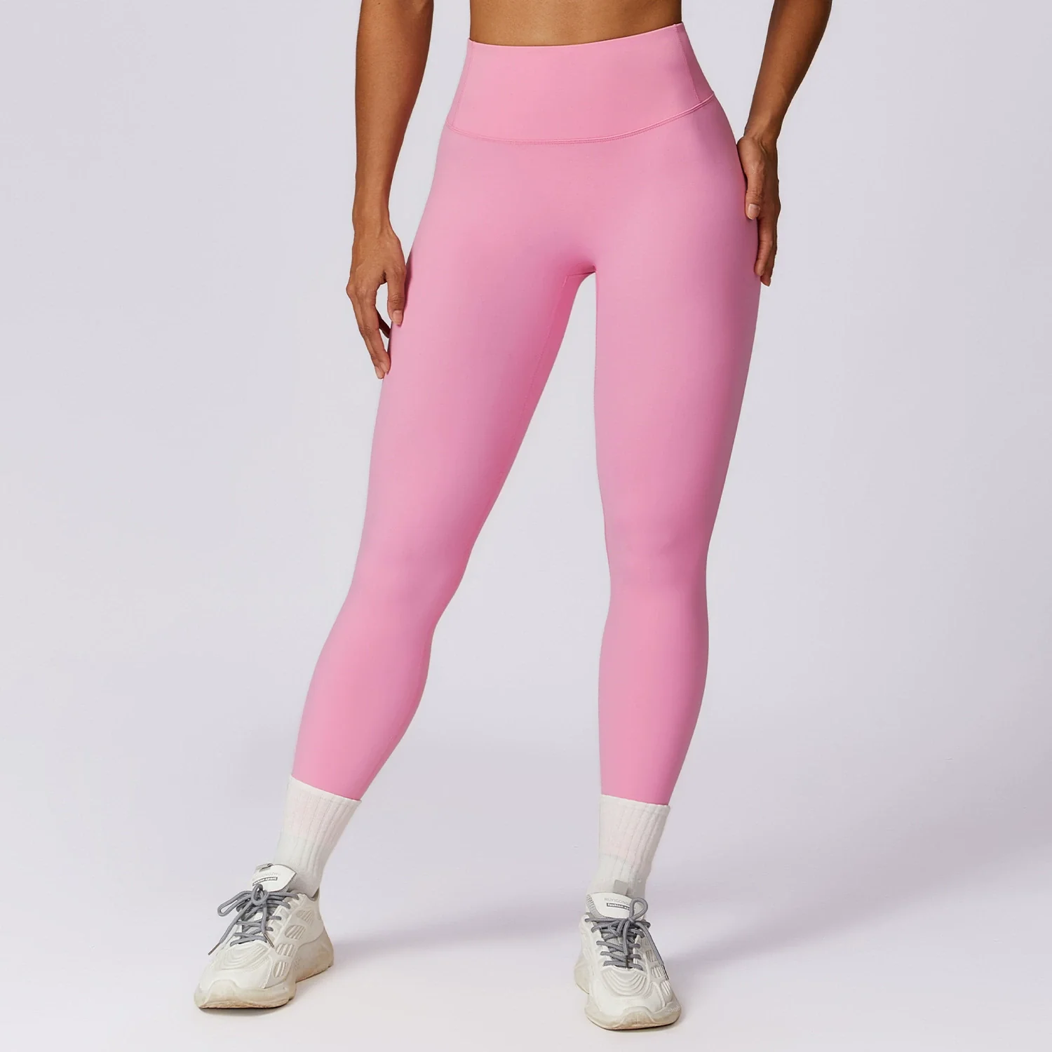 High Waist Nude Feel Slim Fit Fitness Pants Hip Lifting Sports Pants Yoga Pants Women's Outwear Running Cropped Pants Quick-Drying Pants - Image 17
