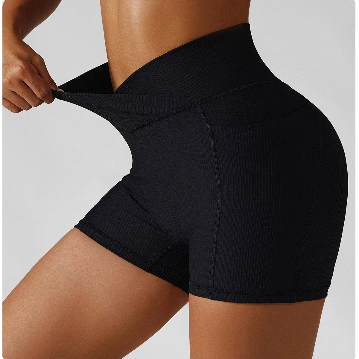 High Waist Pocket Tight Belly Trimming No Embarrassing Line Yoga Pants - Image 2
