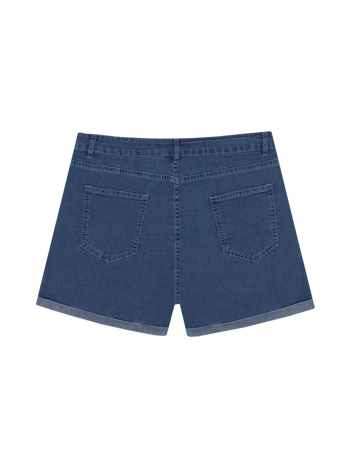 [High Waisted] Denim Shorts | High Waisted | Embroidered | Comfortable | Summer - Image 8