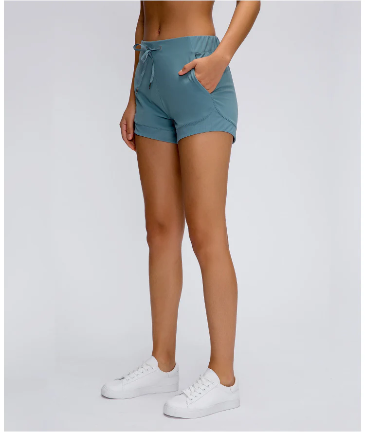 Hight Quality Women Workout 2 in 1 Athletic Breathable Yoga Shorts Gym Ladies Shorts Sports Running Pants With Pocket For Women - Image 11