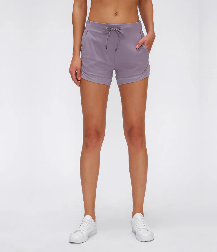 Hight Quality Women Workout 2 in 1 Athletic Breathable Yoga Shorts Gym Ladies Shorts Sports Running Pants With Pocket For Women - Image 12