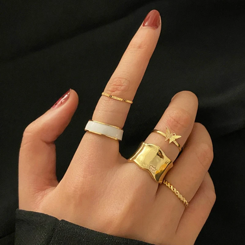 Hip Hop Cross Ring On Finger Chains Adjustable Jewelry Rings for Men Women Gothic anillos Aesthetic Rings 2023 Trend Accessories - Image 19
