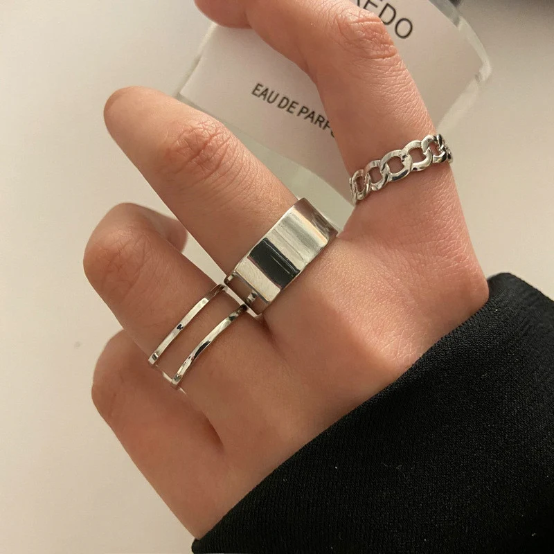 Hip Hop Cross Ring On Finger Chains Adjustable Jewelry Rings for Men Women Gothic anillos Aesthetic Rings 2023 Trend Accessories - Image 25