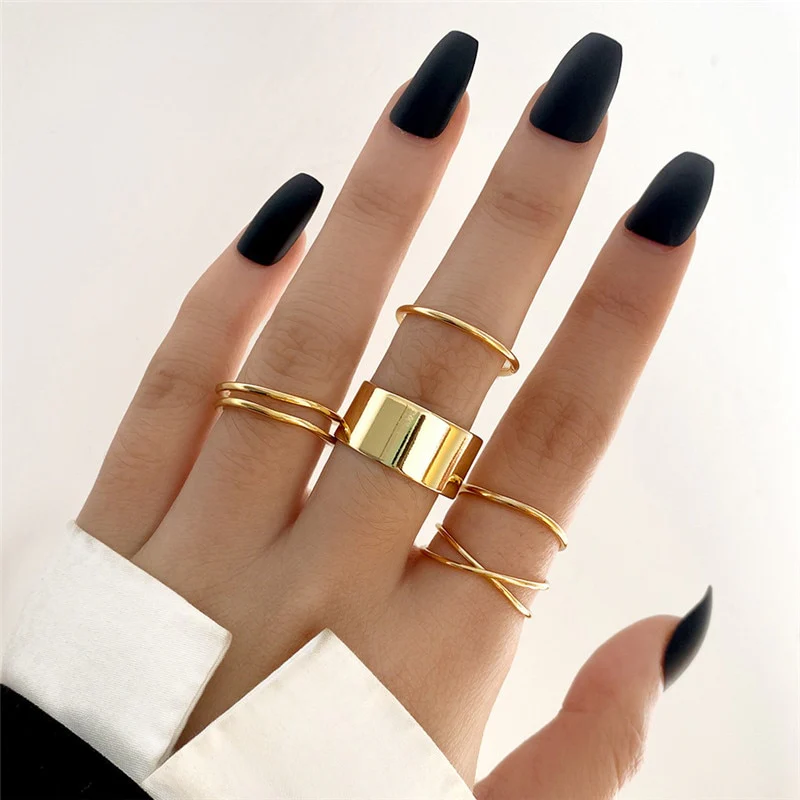 Hip Hop Cross Ring On Finger Chains Adjustable Jewelry Rings for Men Women Gothic anillos Aesthetic Rings 2023 Trend Accessories - Image 5