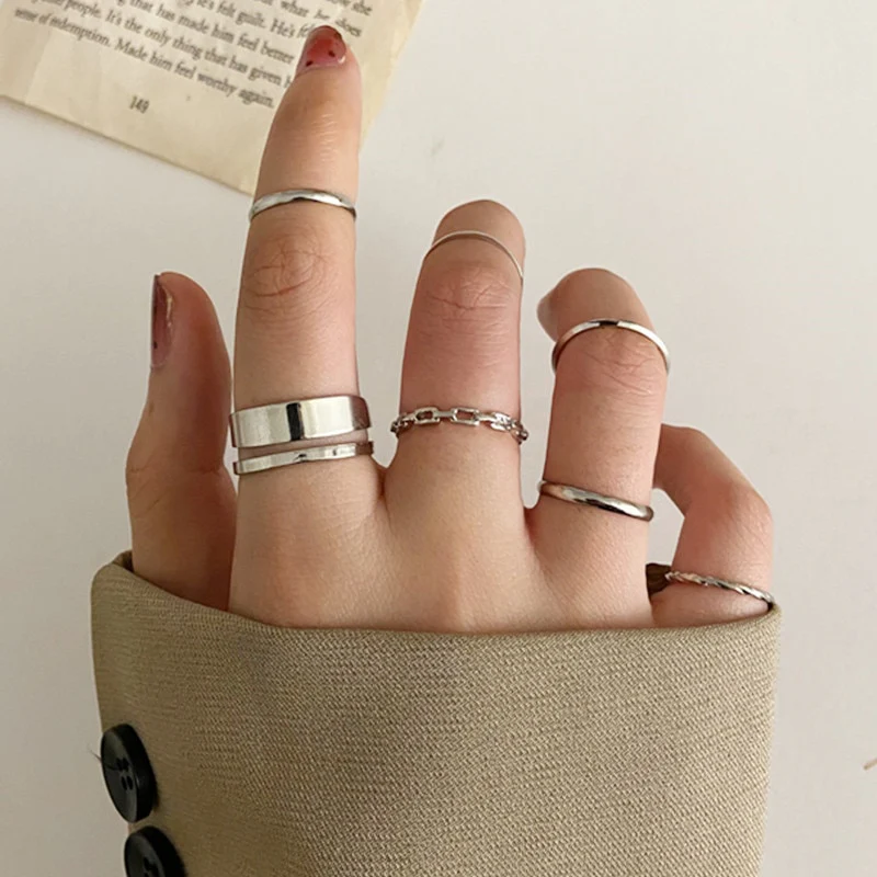 Hip Hop Cross Ring On Finger Chains Adjustable Jewelry Rings for Men Women Gothic anillos Aesthetic Rings 2023 Trend Accessories - Image 9