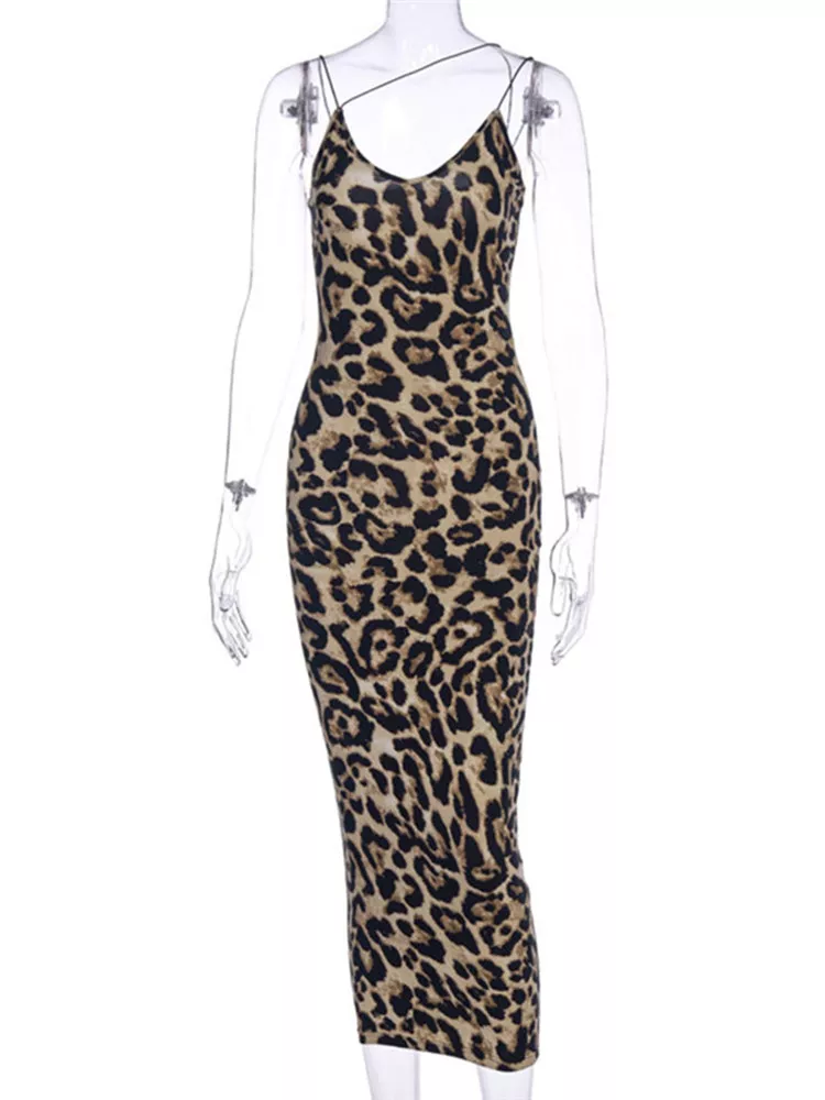 hirigin Sexy Women's Leopard Snake Print Dress Fashion Ladies Long Maxi Dress Party Bodycon Occasion Dresses Evening Sundress - Image 6