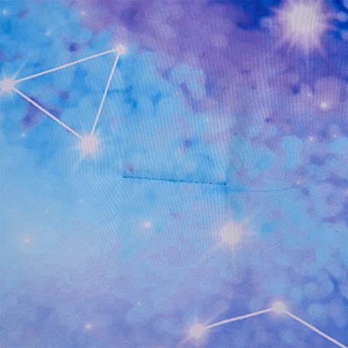 Holawakaka Tie Dye Constellation Print Ombre Comforter Set Twin Size Girls Boys Gradient Galaxy Bedding Set (Blue Purple, Twin) - Image 4