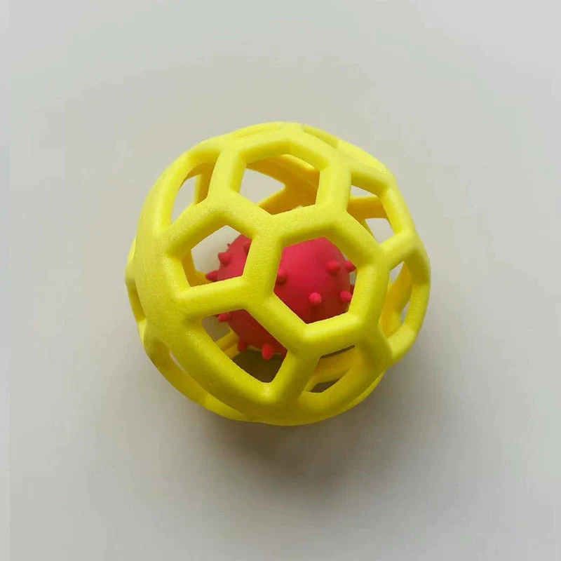 Hollow Ball Puppy Toy Cat Toy TPR Plastic Rubber Ball Christmas Bell Pet Toy Ball - Image 10