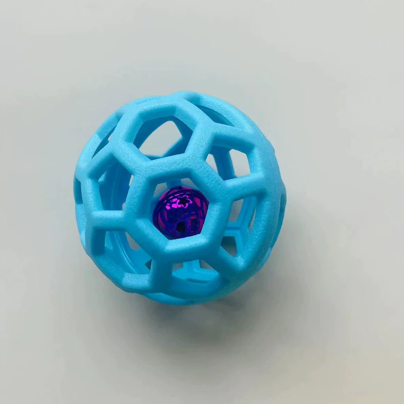 Hollow Ball Puppy Toy Cat Toy TPR Plastic Rubber Ball Christmas Bell Pet Toy Ball - Image 11