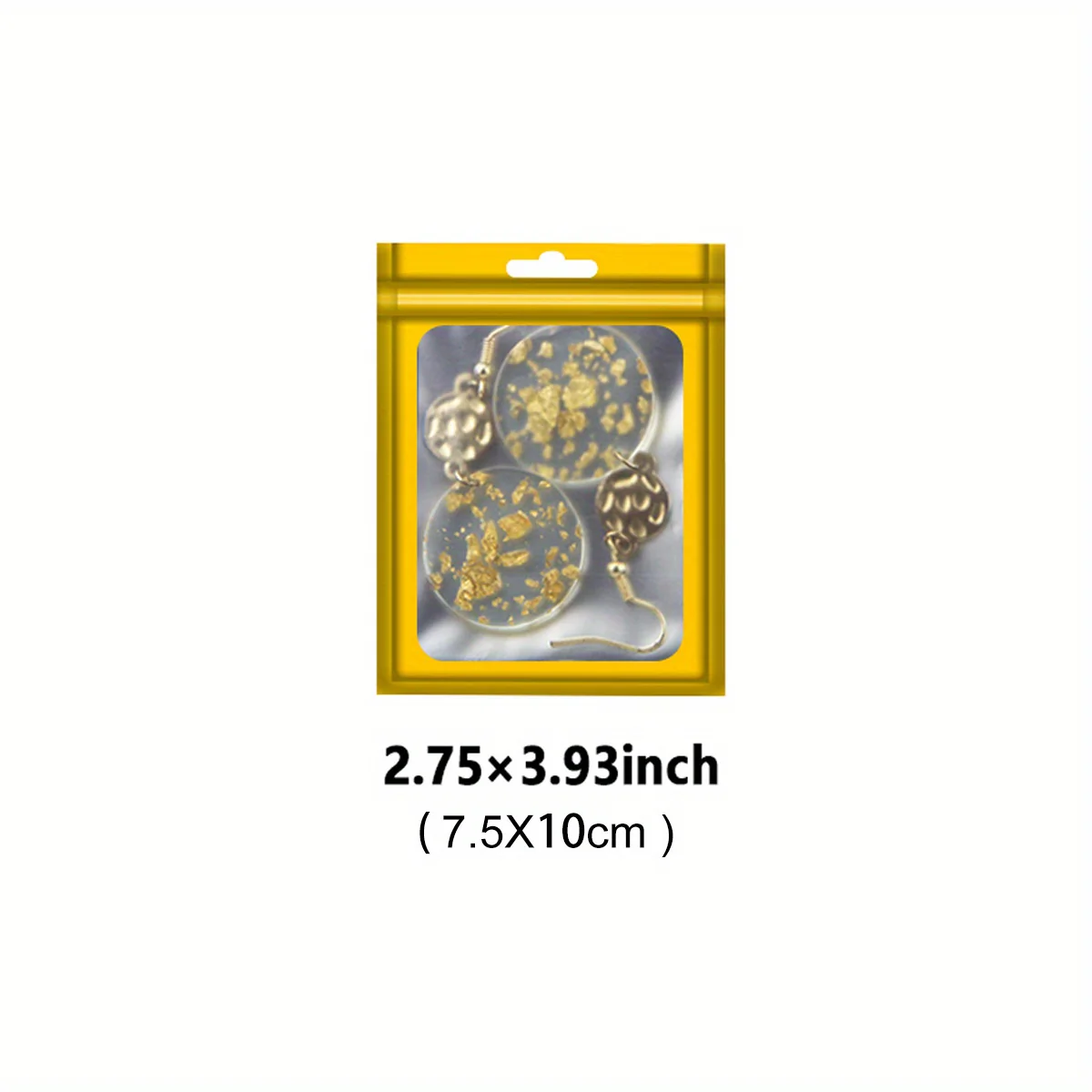 [Holographic Zipper Lock Bags] 100-Pack Holographic Zipper Lock Resealable Bags | Moisture-Proof Aluminum Foil Polyester Film Flat Transparent Window Pouch for Electronics/Jewelry/Cosmetics Organization, 4 Size Options, Non-f - Image 14