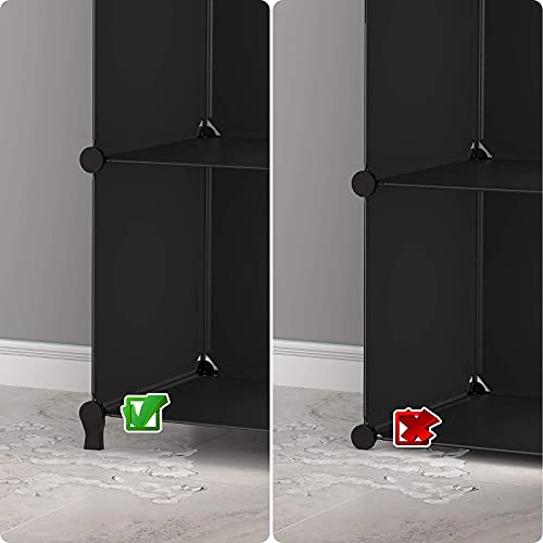 HOMIDEC 6-Cube Storage Organizer, Closet Organizer Storage Cabinet Shelf Bookcase Bookshelf,Storage Cubes Organizer Cabinet for Kids,Closet, Bedroom,Bathroom - Image 3