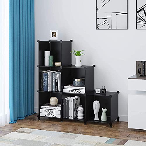 HOMIDEC 6-Cube Storage Organizer, Closet Organizer Storage Cabinet Shelf Bookcase Bookshelf,Storage Cubes Organizer Cabinet for Kids,Closet, Bedroom,Bathroom - Image 4