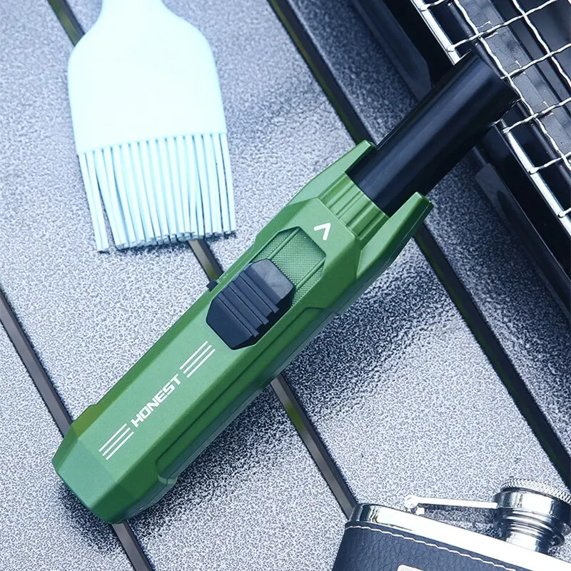 HONEST Metal Windproof Direct Punch Turbo Gas Lighter Portable Kitchen Cooking Outdoor Barbecue Welding Gun Men's High-End Gift - Image 11