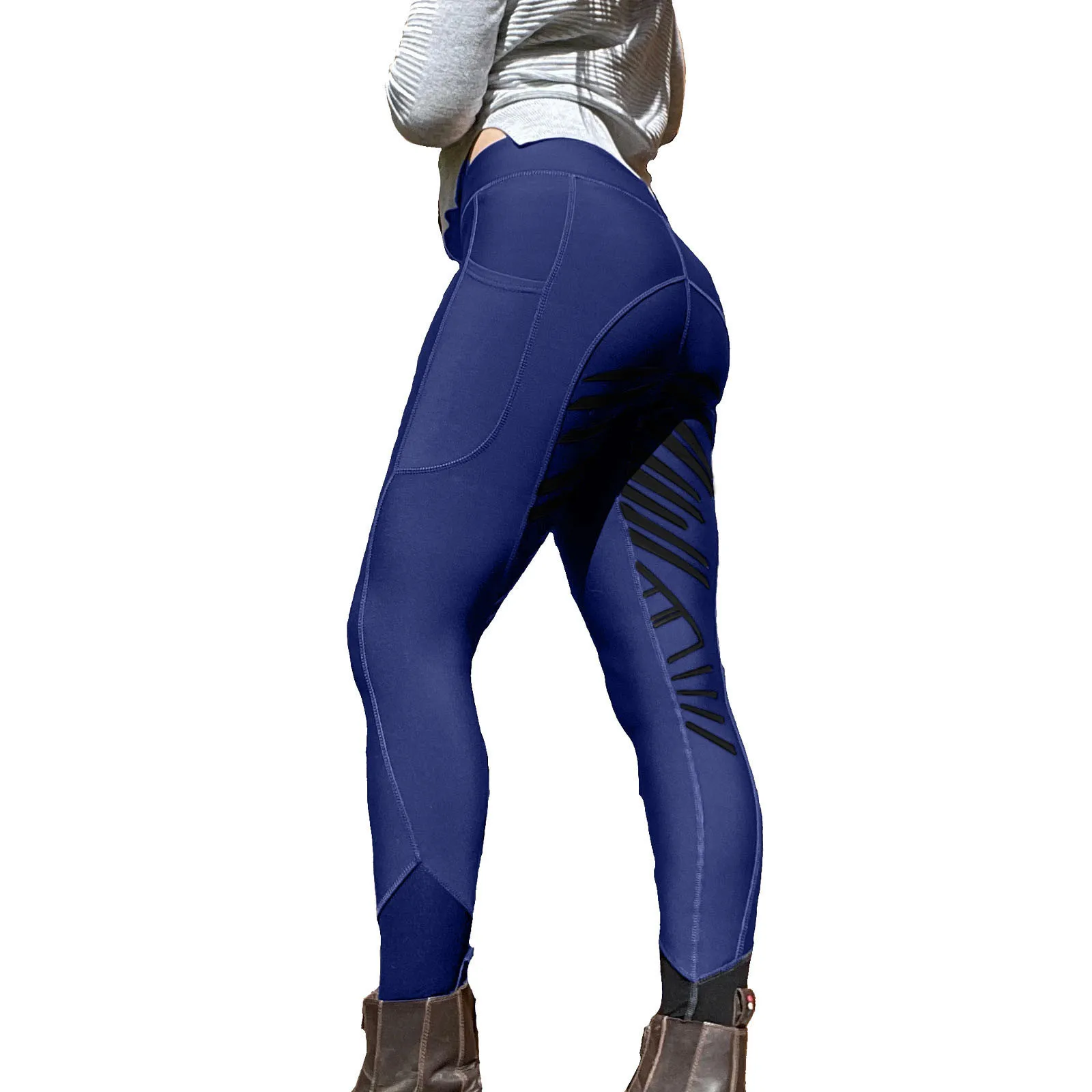 Horse Riding Pants Clothes For Women High Waist Trouser Pants Skinny Elastic Equestrian Breeches Skinny Trousers Equipments New - Image 4