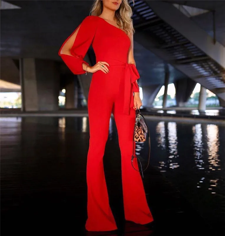 Hot Fashionable Women's Jumpsuit Romper Bodysuit Office Lady Party Ladies Long Regular Trousers Pants hot - Image 2